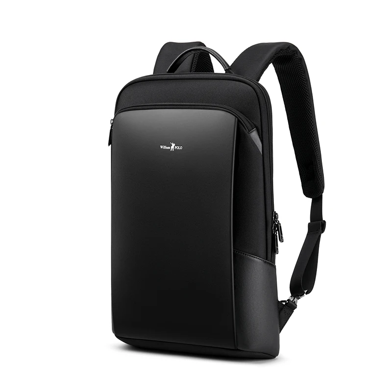 WILLIAMPOLO Ultra-thin backpack men's leisure business men's backpacks new schoolbags portable business travel computer bags