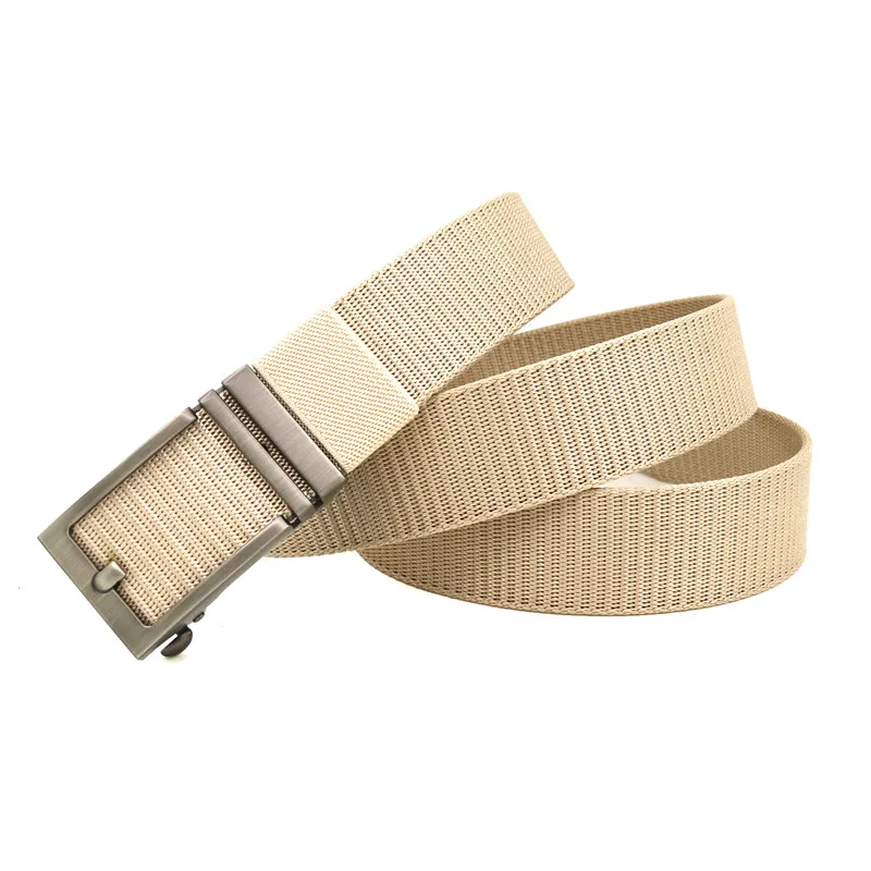 Ремень LannyQveen мужской с автоматической пряжкой нейлоновый пояс брезентовый