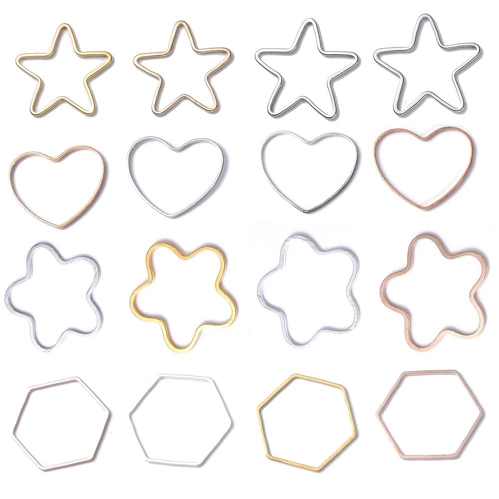 Серьги-кольца из нержавеющей стали с золотым и серебряным покрытием 20 шт./лот -