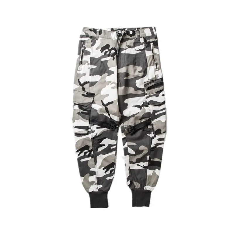 

brand Multi Pocket overalls pants loose harem Covert Leggings men's fashion camouflage casual parachutist pants