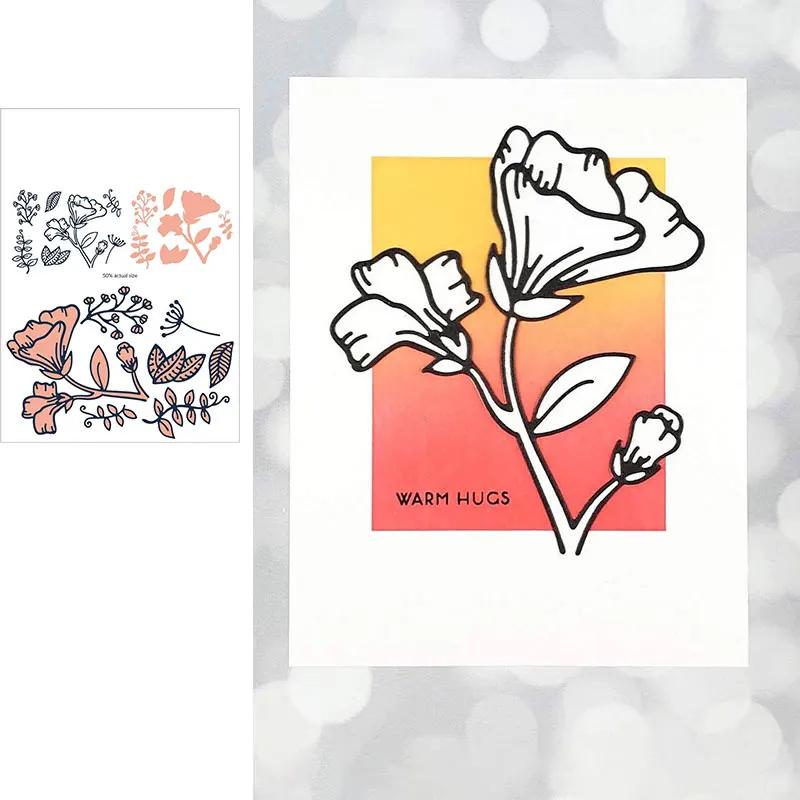 

Friendly FlowerDaffodil Flower Bud Cutting Dies Scrapbook Dariy Decoration Stencil Embossing Template DIY Greeting Card Handmade