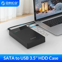 orico portable hard drive enclosure with 12v1a bulit in power sata to usb 3 0 hdd case for 2 53 5 ssd hdd support uasp 16tb