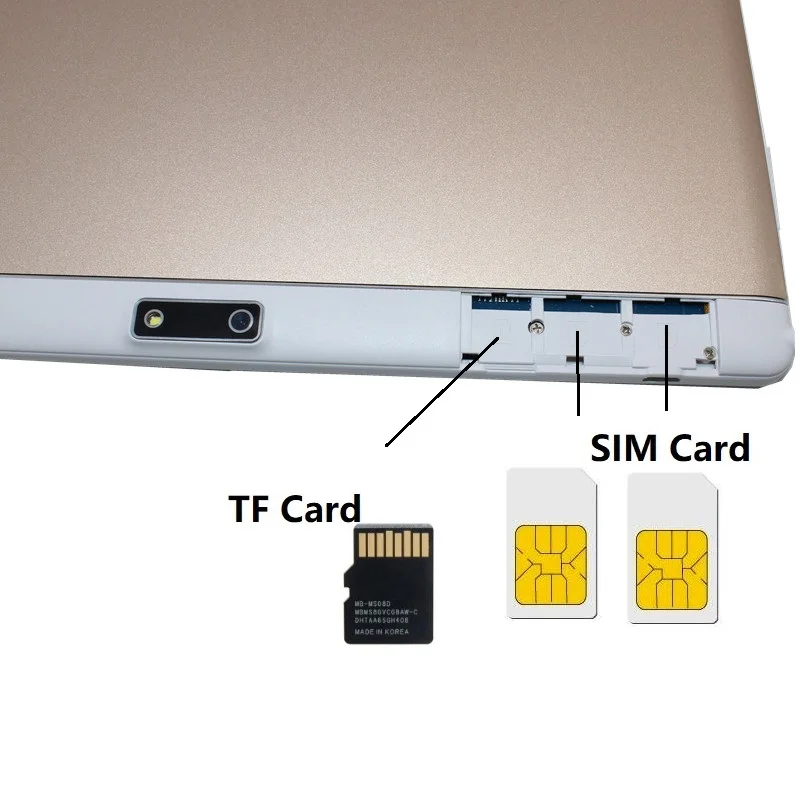 Телефон планшет 3G 10 1 дюйма Android 8 MTK6580 2 Гб + 32 ГБ две SIM карты GPS|Планшеты| |