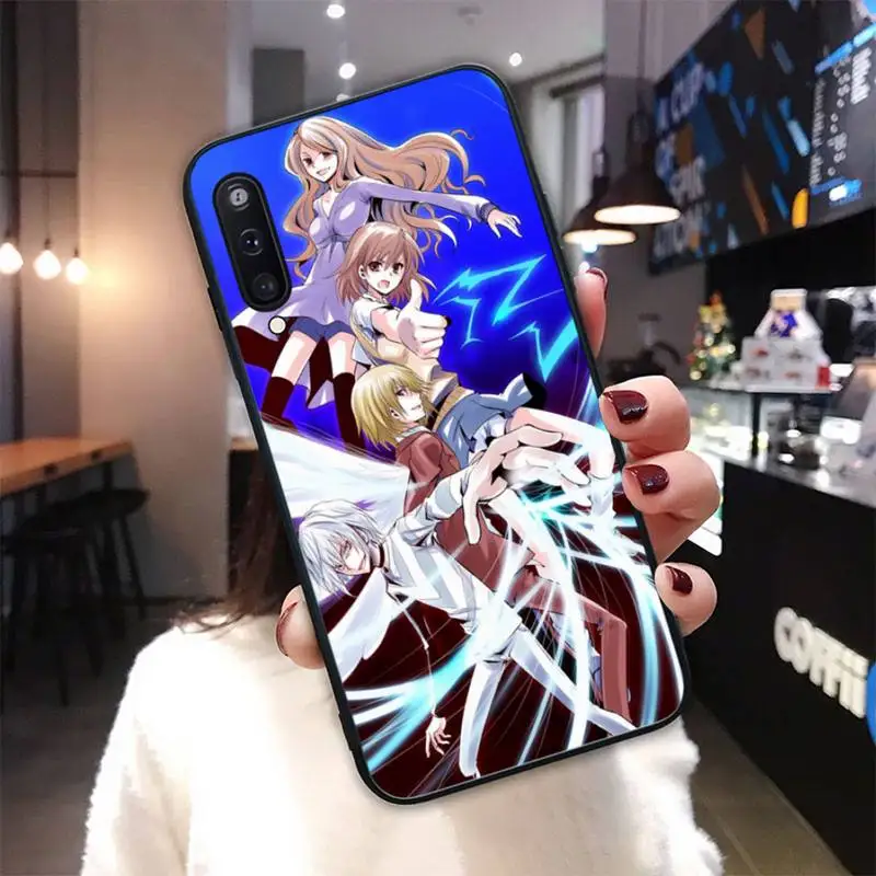 

A Certain Magical Index Black Silicone Cover Case For Samsung Galaxy M 30S A6 A7 2017 2018 A10 A20 E A30S A40 A50 A70 A80 Funda