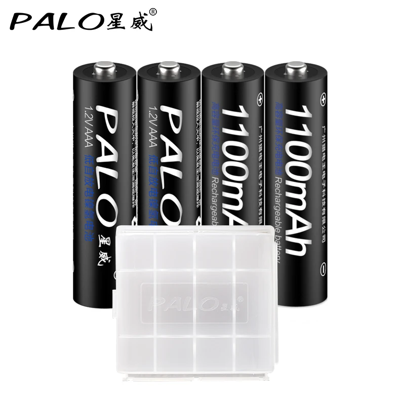 Зарядное устройство Palo 4 шт. светодиодный смарт дисплей зарядное USB для Ni MH/CD AA AAA li