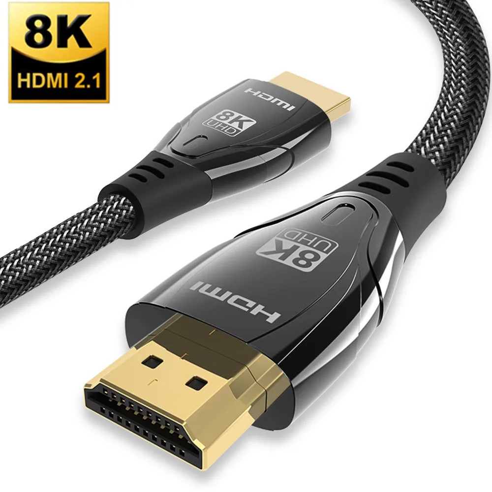 

5M HDMI 2.1 Cable 8K 60Hz 4K 120Hz 48Gbps Video Cord for Amplifier TV PS4 PS5 RTX3080 Projector HDMI Splitter Cable xbox series