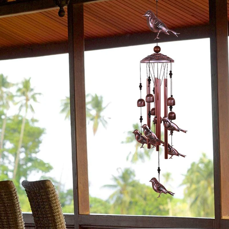 

Bird Wind Chimes Garden Wind Chimes For Outdoor Interior Decoration Suitable For Home Garden Decoration, with Hook