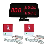 wireless communication service call button system for hospital 15 transmitters 1 host receiver 4 digit