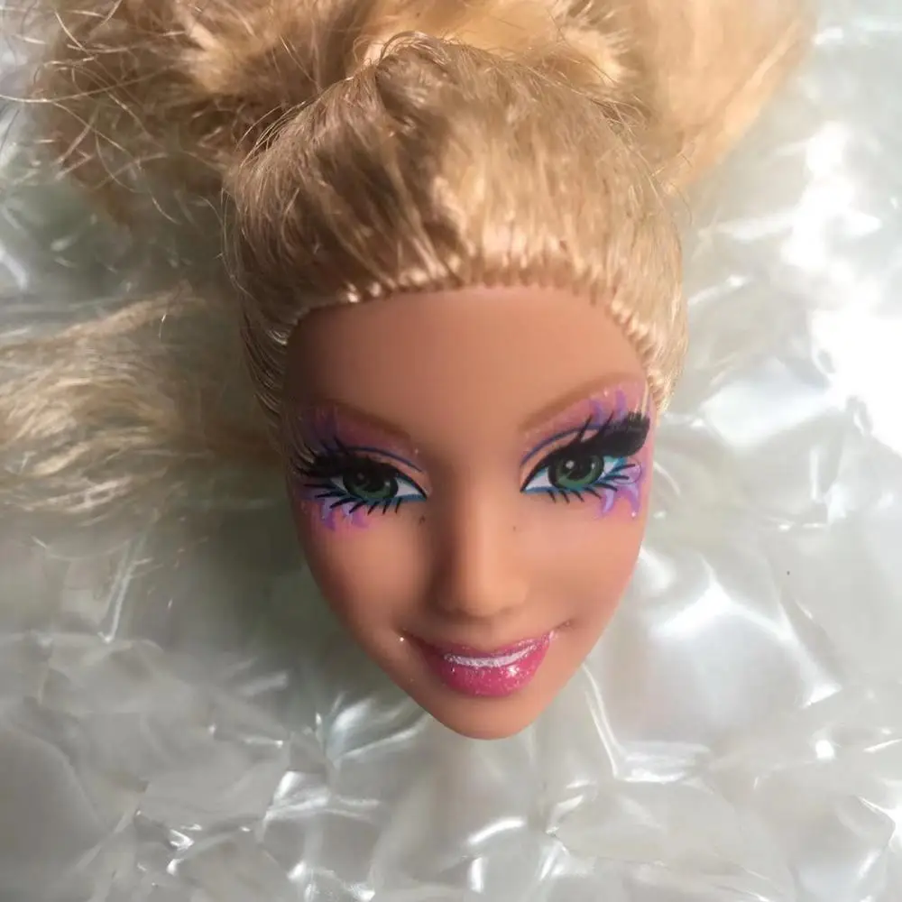 as pics Кукла Belle, игрушка, голова принцессы, длинные волосы, кукла, голова для девочки, сделай сам, макияж, волосы, игрушки для детей, макияж, сделай сам, игрушки для детей, подарки на день рождения - Цвет: as pics