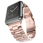 Ремешок из нержавеющей стали для apple watch band, браслет для iwatch 1 2 3 4 40 мм 38 мм 44 мм 42 мм, iphone watch