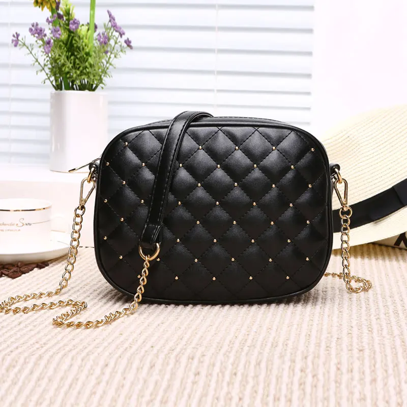 

Hot Sale Women Messenger Bags Brand Designer Shoulder Bags Rivet Chain Strap Crossbody Bags For Women Bolas Feminina