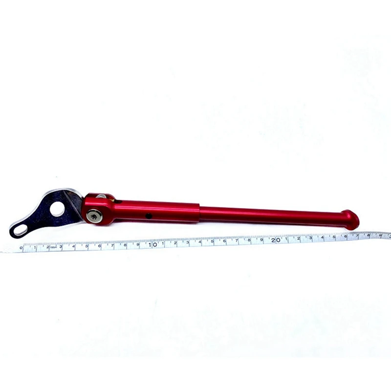 

2Pcs Alloy Bike Kickstand 16-Inch 349 Parking Stand for Brompton Pikes 3Sixty Trifold Rear Axle Kick Stand,Black & Red