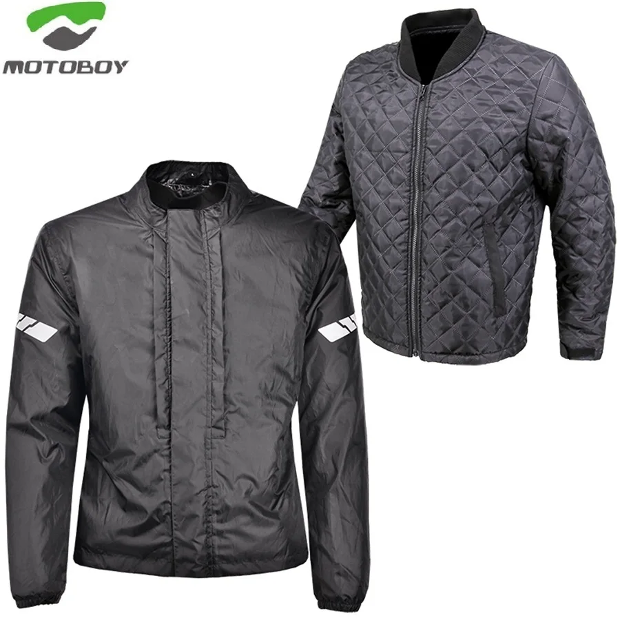 MOTOBOY Four season Motorcycle Jacket Warm Motorbike Riding Rallycross Reflective Windproof Waterproof Jackets With 5pcs Pads | Автомобили