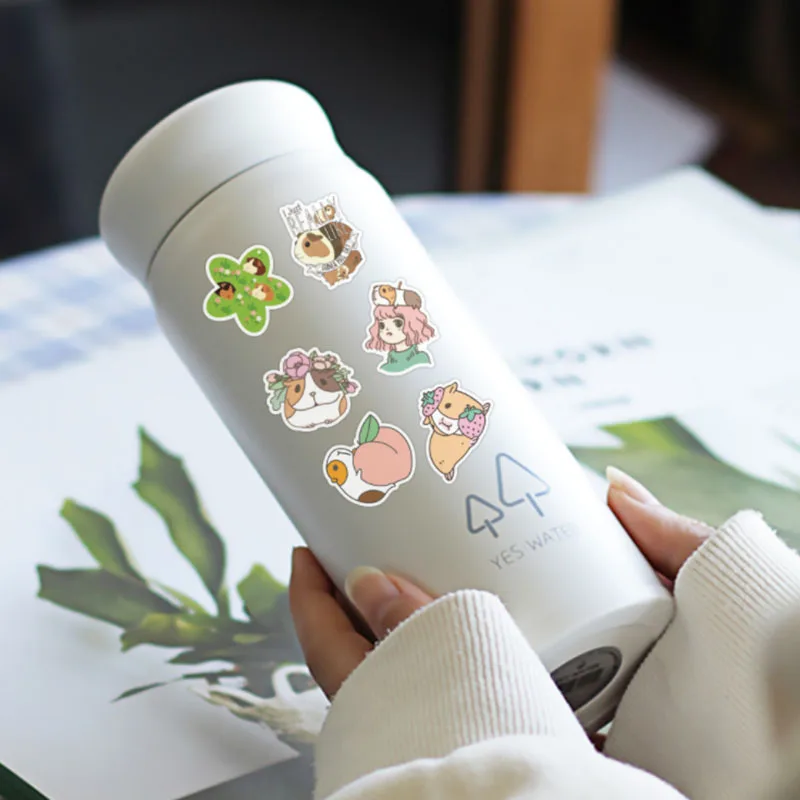 103050pcs new style guinea pig graffiti waterproof skateboard travel suitcase phone laptop luggage stickers diy kids girl free global shipping