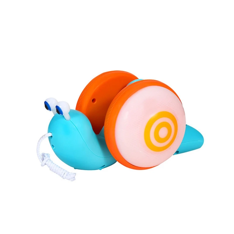 

Baby Toys Musical Crawl Snail Toy with Stacker - Promotes Baby's Crawling and Walking. Rolls and Spins Its Shell As It Moves