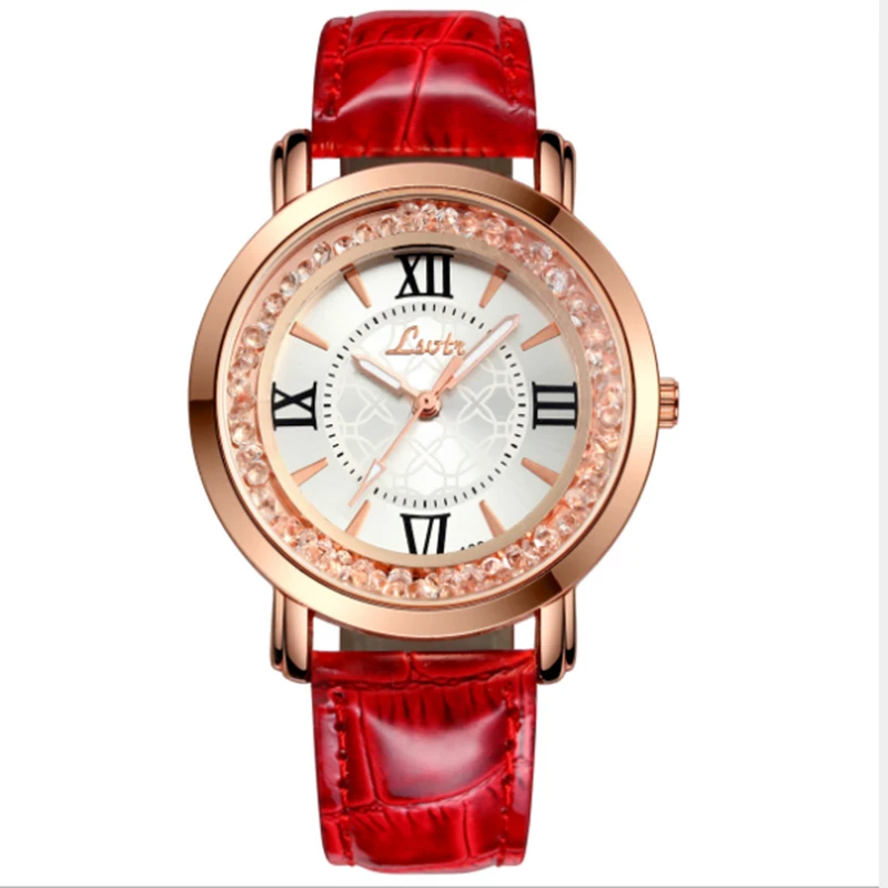 

Tike Toker Women's watch fashion watch student belt flow diamond quartz watch