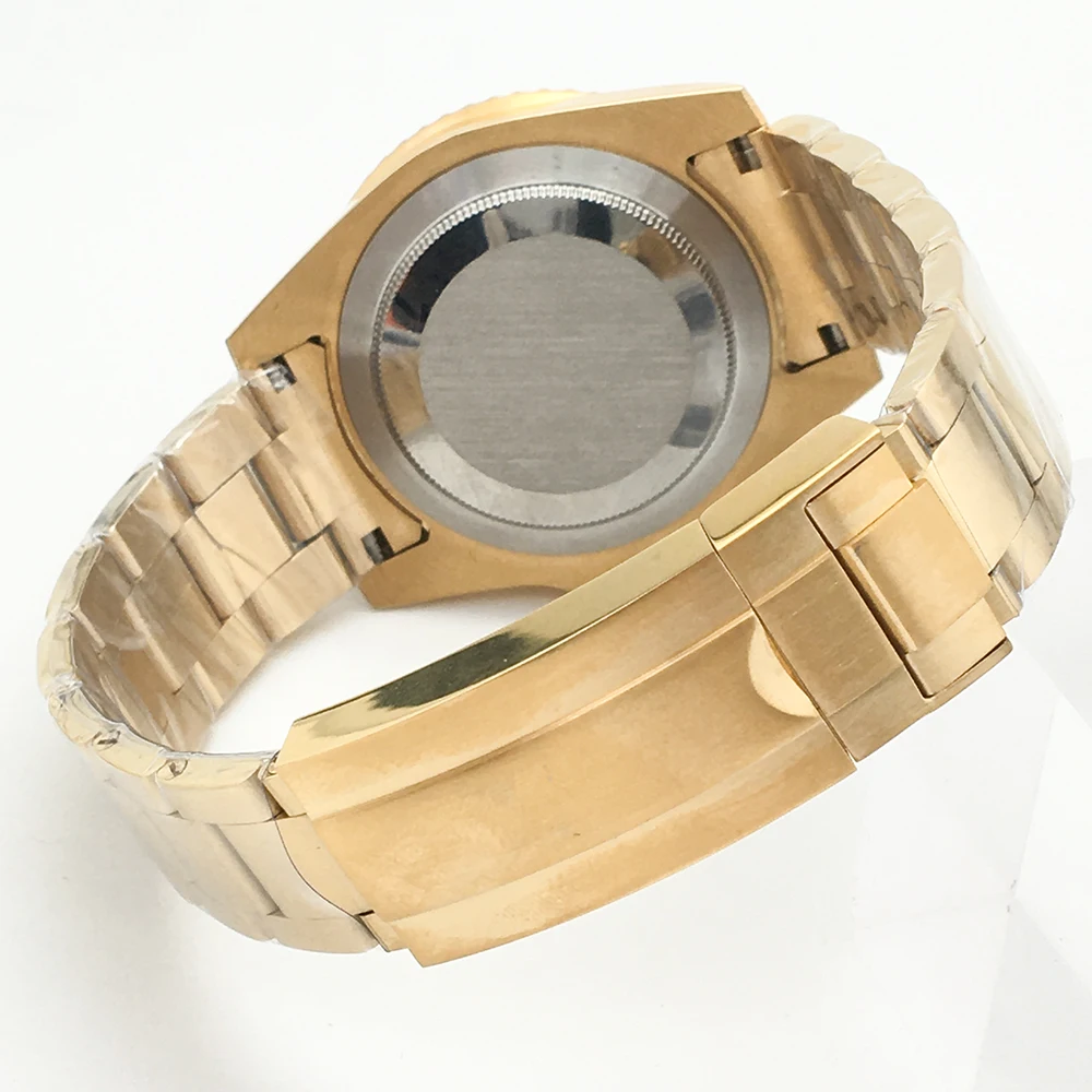 Сменный Чехол gmt40 мм с золотым покрытием запчасти для часов браслет сапфировым