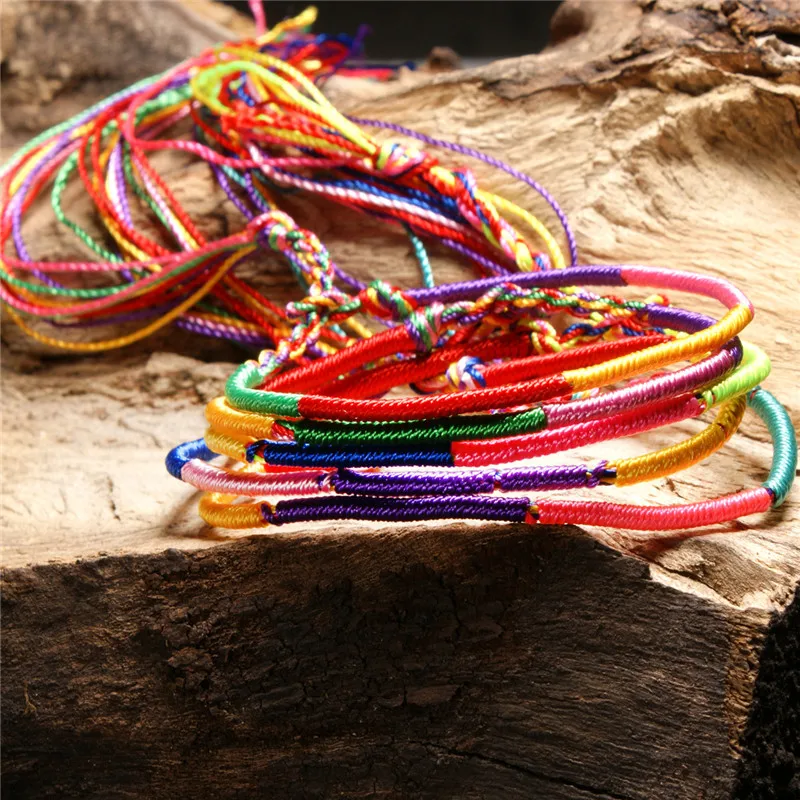 5 шт./компл. браслеты для девочек ювелирный подарок очаровательный веревочный