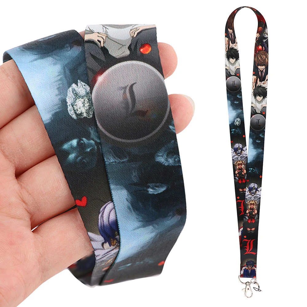 

DZ2217 Japanese Anime Death Note Key lanyard Car Keychain Office ID Card Pass Mobile Phone Key Ring Badge Holder Jewelry