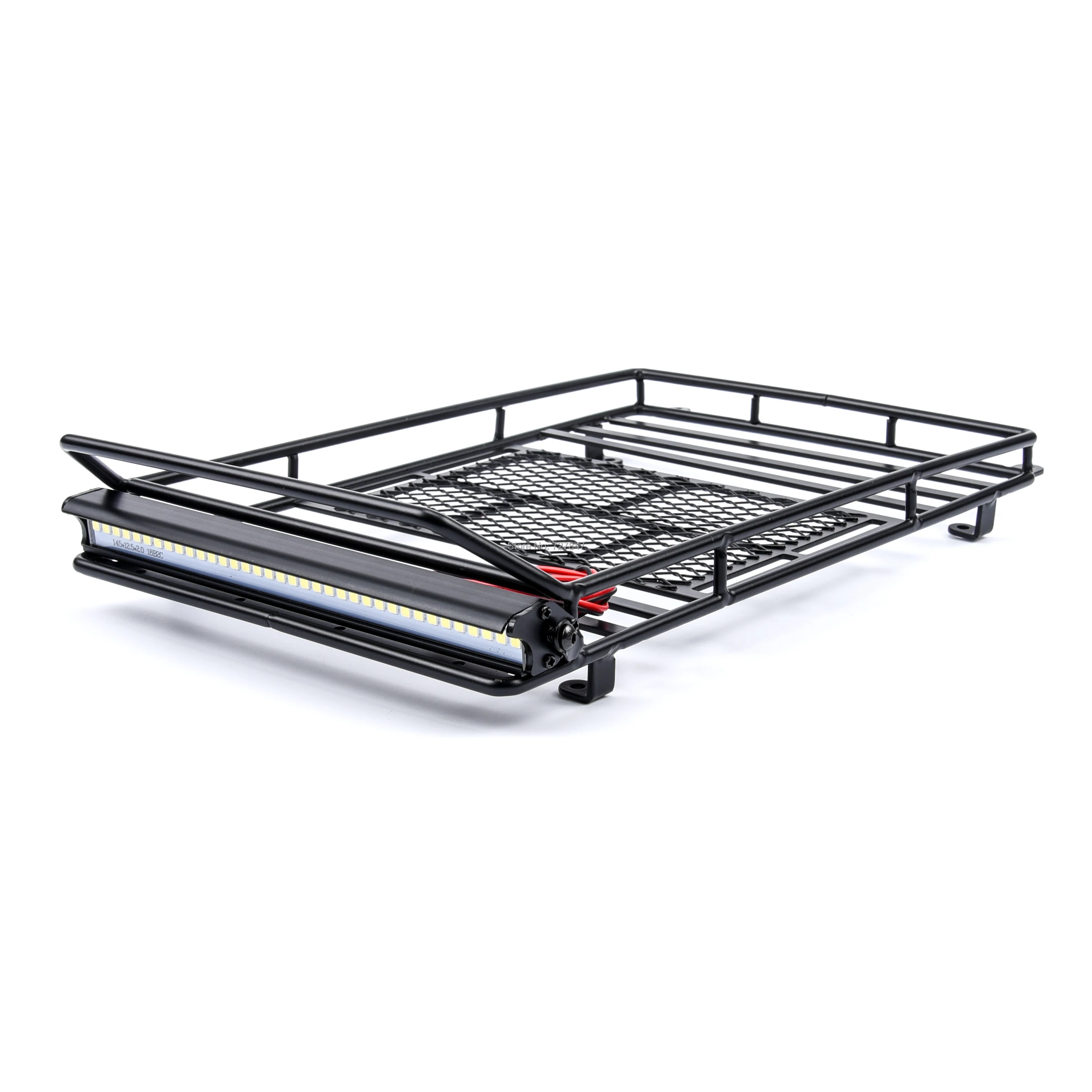 

Metal Welding Luggage Rack w/ LED Spotlight For 1/10 RC Crawler Traxxas Trx4 Bronco Cherokee Wrangler Axial Scx10 CC01 RC4WD TF2