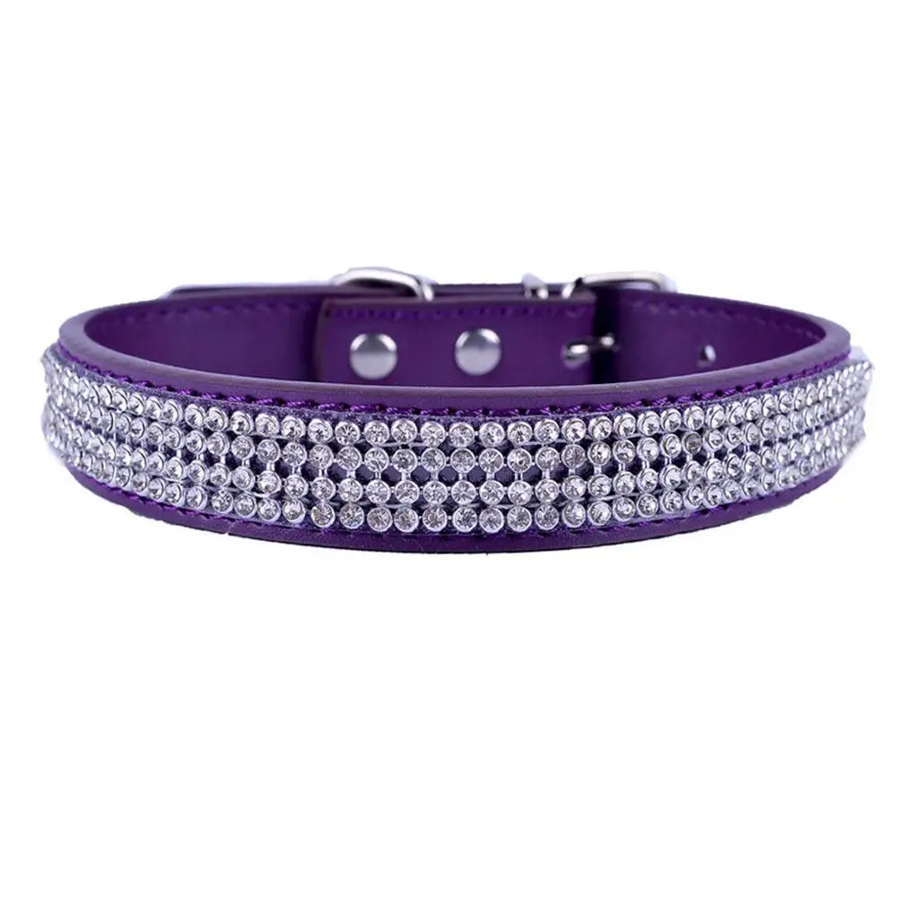 TPFOCUS полный роскошные стразы орнамент из искусственной кожи поводки для питомцев