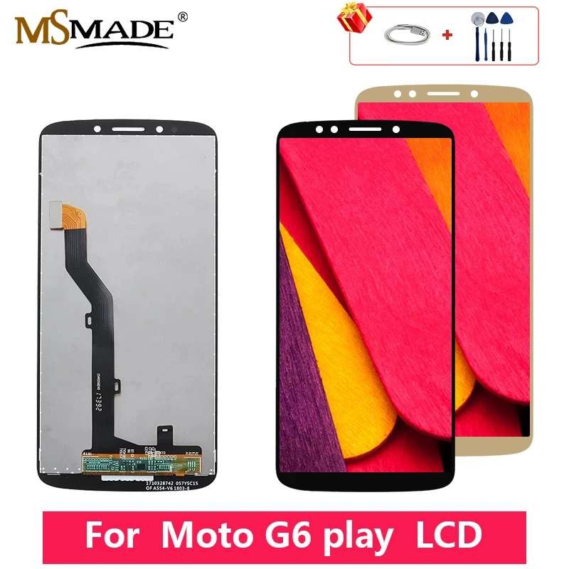 Для Moto G6 играть XT1922-1 XT1922-2 XT1922-3 XT1922-4 XT1922-5 ЖК-дисплей Сенсорный экран планшета запасной дисплей на замену Запчасти