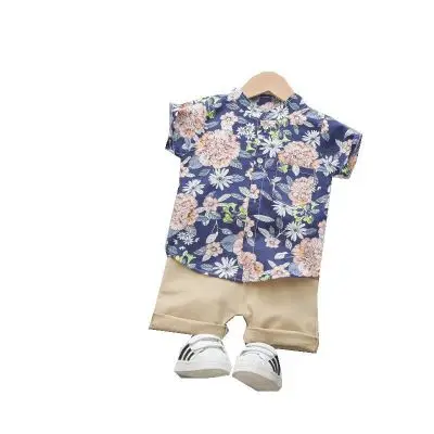 Комплект летней одежды для мальчиков детские модные официальные костюмы детская