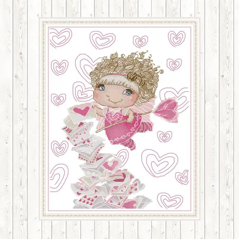 Наборы для вышивки крестиком в виде радужного единорога 14CT печатная ткань 11ct