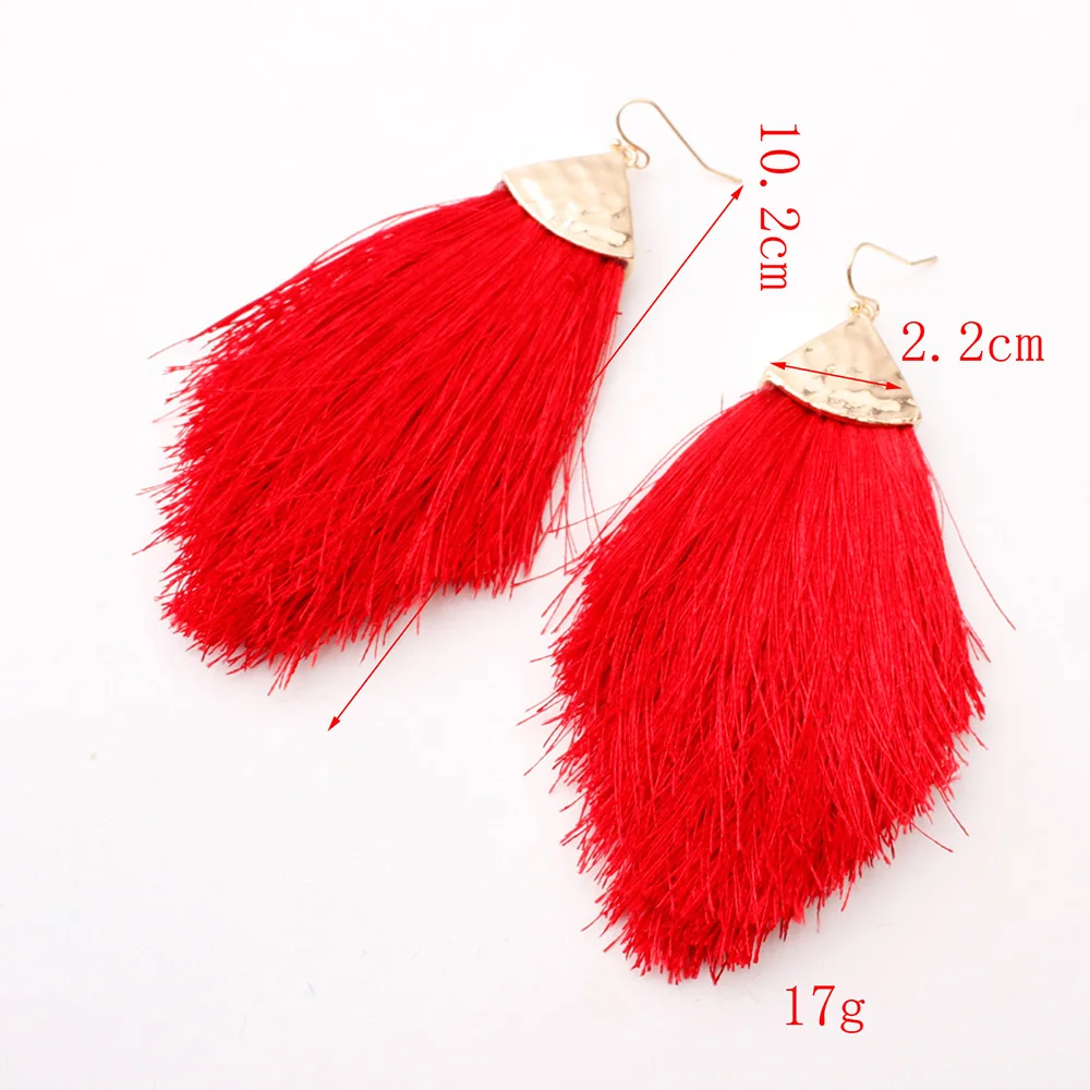 Женские серьги-подвески серьги с золотой нитью и бахромой богемные Эффектные для