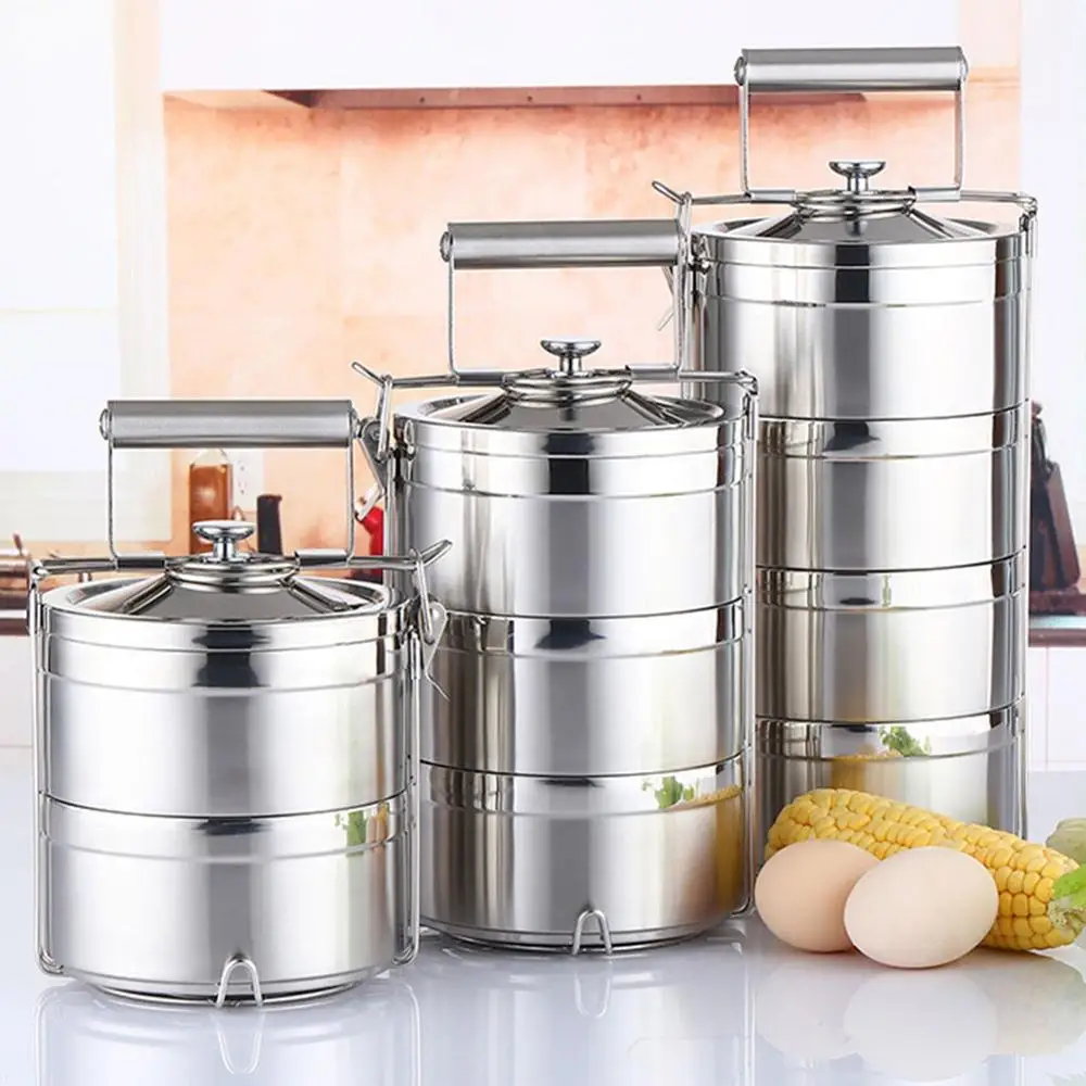 1 шт. 1.4L 2.1L 2.8L термос контейнер для еды Ланч бокс из нержавеющей стали школьных