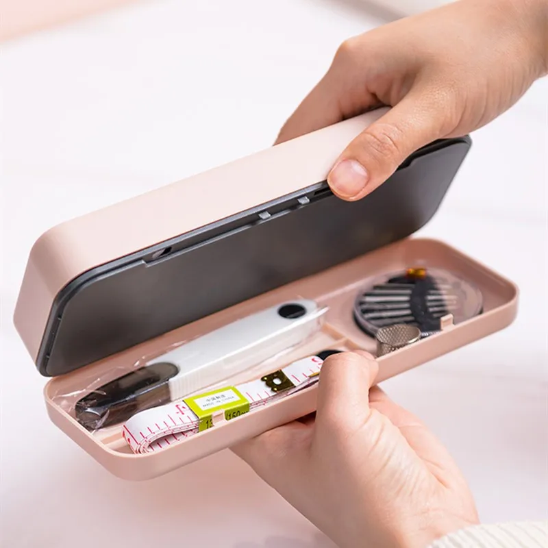 Двухслойная коробка для шитья DIY ящик хранения ниток Швейные аксессуары