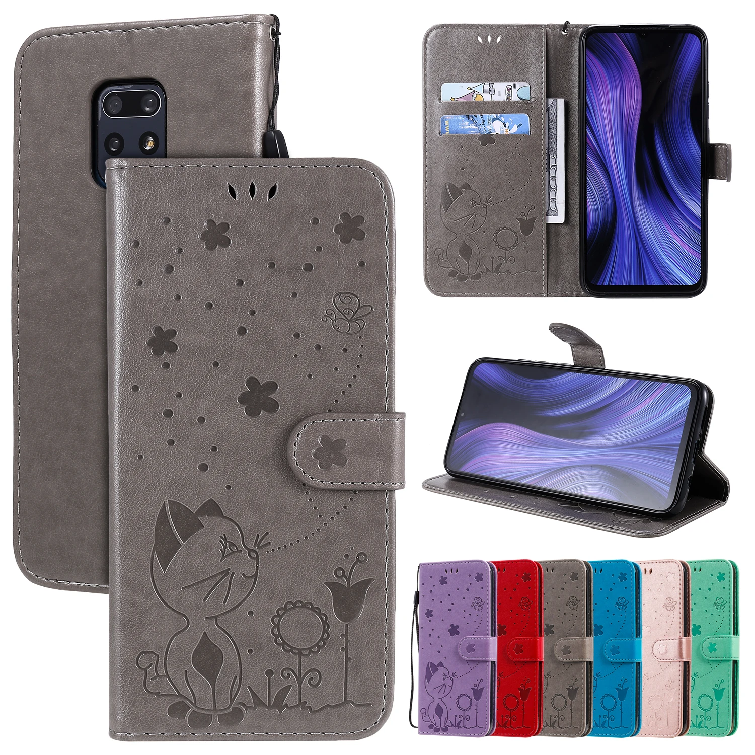 

Business Wallet Leather Case for Huawei P Smart 2021 Y9A Y6P Mate 30 P40 P30 Pro Fundas Shockproof Full Protection Lanyard Cover