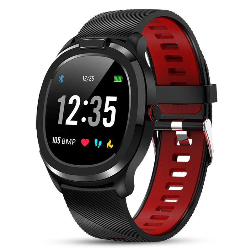 

Full Touch ECG+PPG Smart Watch Motion Tracking T01 Body Temperature Heart Rate Blood Pressure Oxygen Monitor IP68 Waterproof
