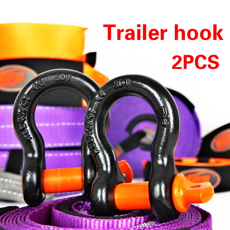 

Trailer hook Heavy Duty Galvanized Shackles D Ring 8T 13T 18T 4,400lbs,10,000lbs Capacity for Vehicle Recovery Towing Car tuning