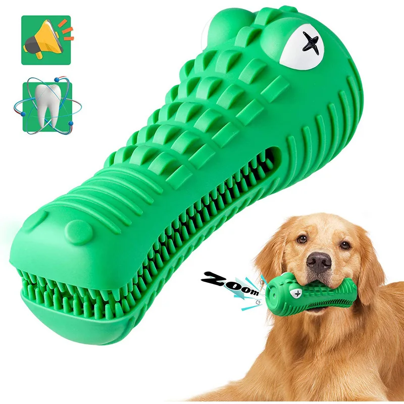 

Crocodile head Sound toy dog chew toys rubber teeth cleaner stick dog toothbrush Stick Pet Supplies Puppy Popular Toys