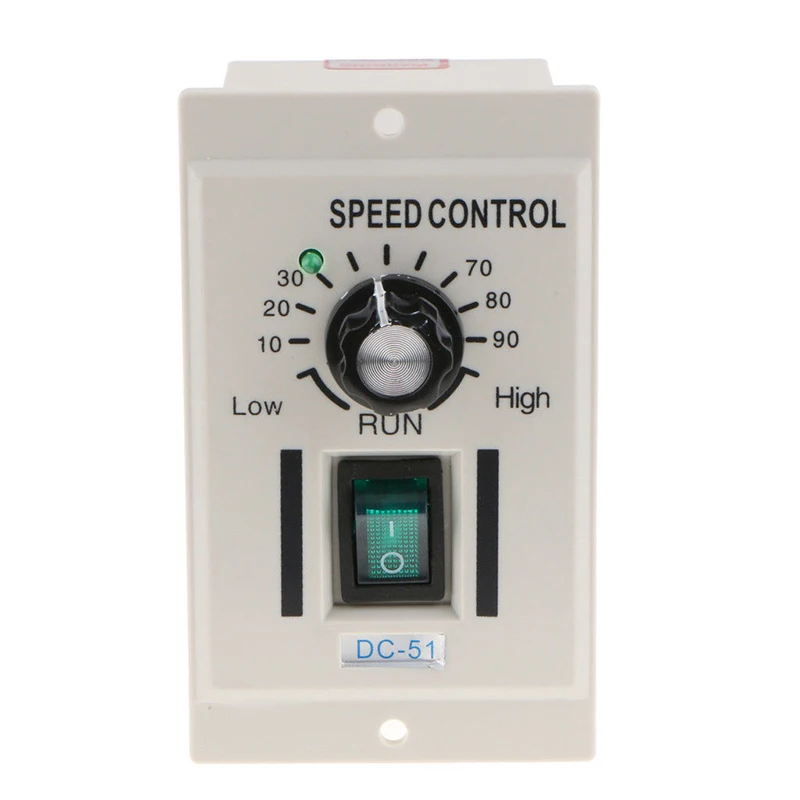 

DC Motor Speed Controller AC Input 220V Output 180V DC Governor for DC Motors Under 400W With Stepless Speed Regulation