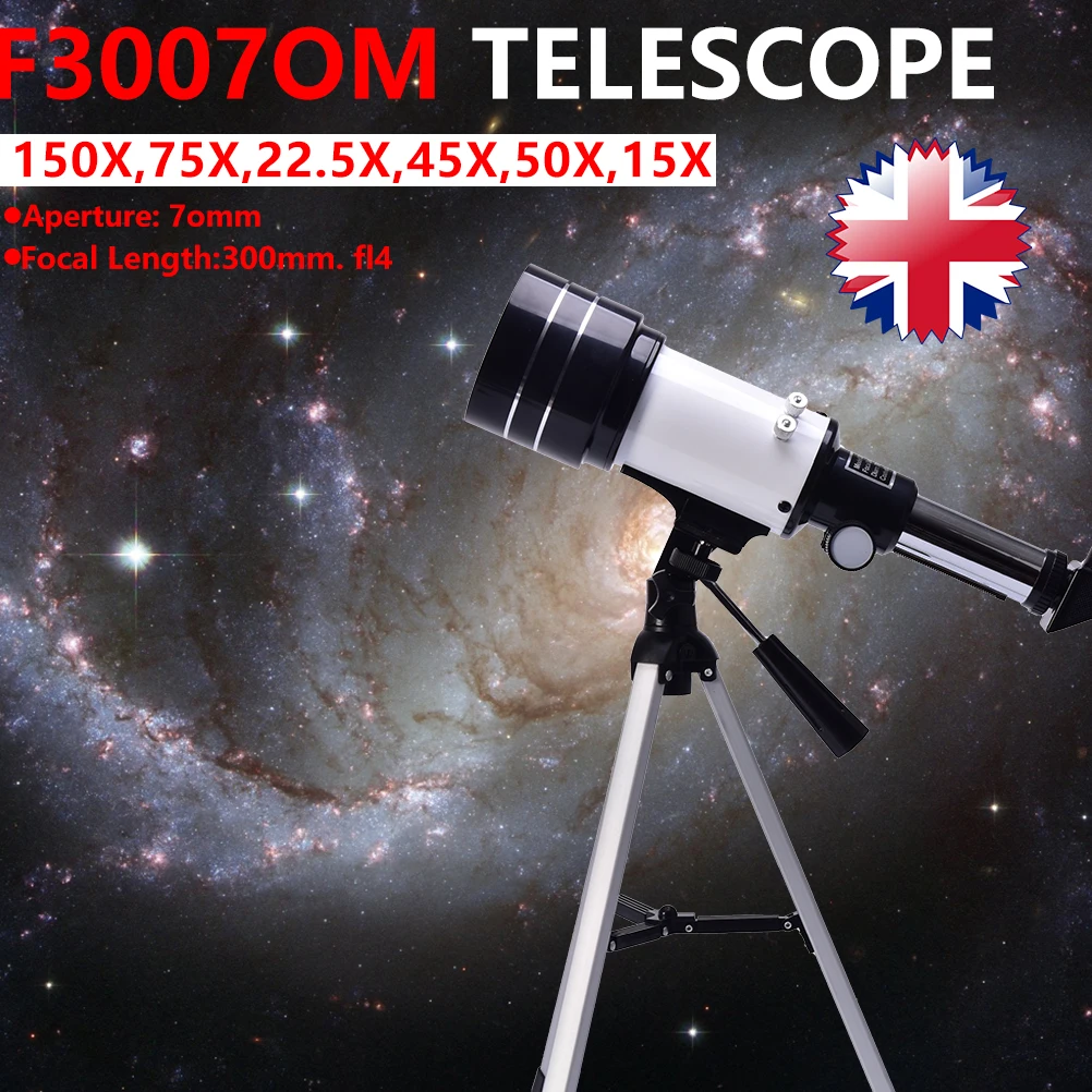 1 шт. F30070 астрономический телескоп со штативом HD Большой Калибр Монокуляр |