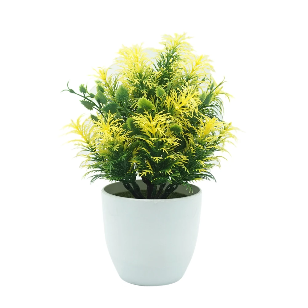 1Pc Artificial Hedge Bamboo Plant Pot Bonsai Stage Garden Wedding Party Decor bonsai tree potted flowers office garden de | Дом и сад