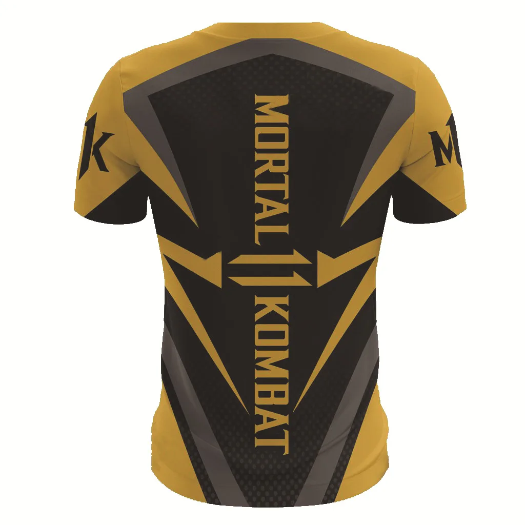 Mortal Kombat 11 3D T Shirt Scorpion Men Women Unisex Casual Short Sleeve Cosplay Men's Tee Shirts Halloween Costume | Мужская