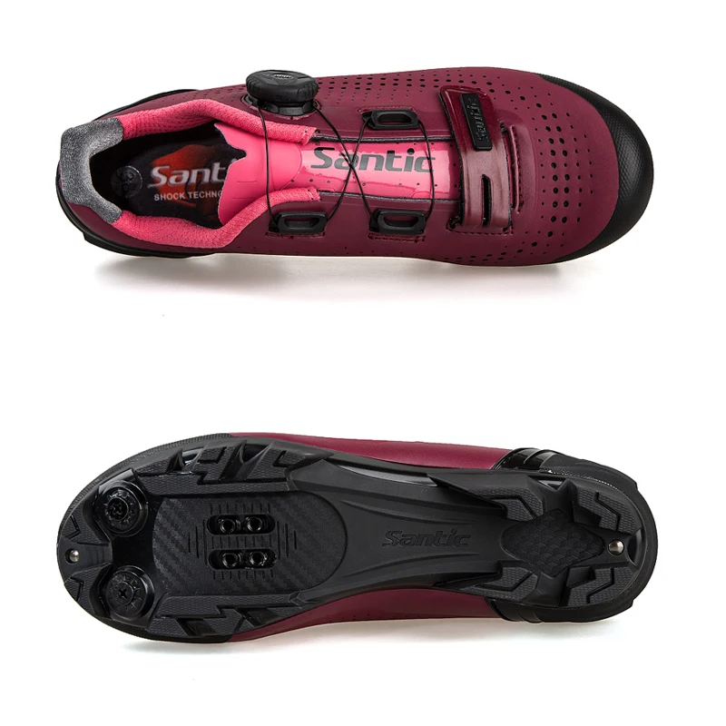 Женские дышащие кроссовки SANTIC для горных велосипедов самоблокирующиеся