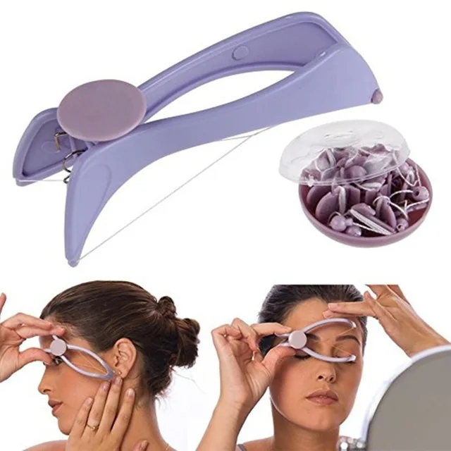 

Mini Hair Removal Epilator Facial Hair Remover Spring Threading Face Defeatherer Cheeks Eyebrow Makeup Beauty Tool