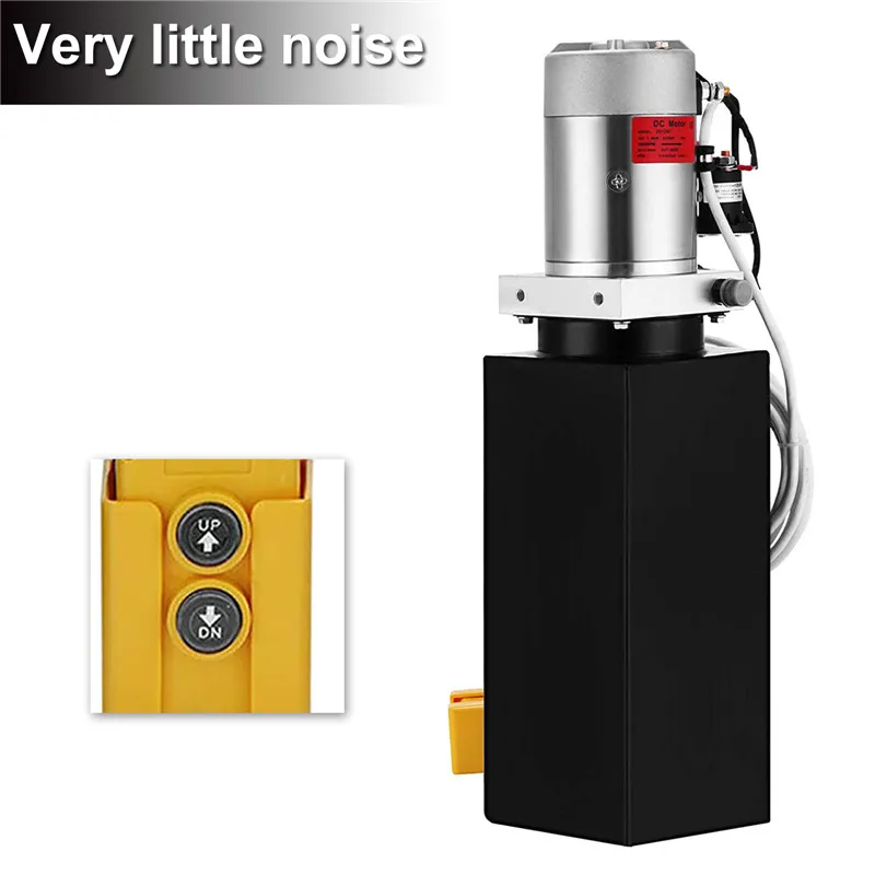 

6л насос для прицепа с одним действием Электрический гидравлический насос Блок питания для самосвала (6 л одиночное действие 12 В)