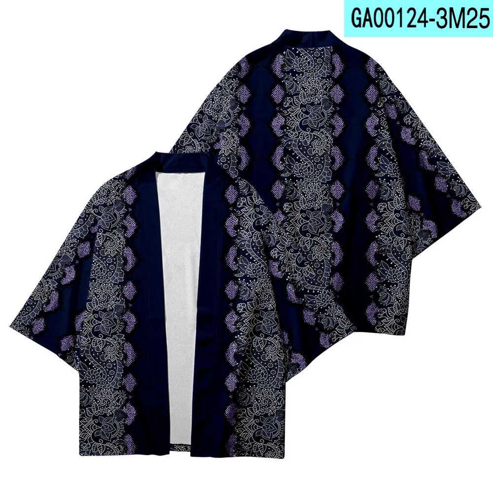 Свободное летнее японское кимоно в этническом стиле размеры 2XS-6XL | Тематическая