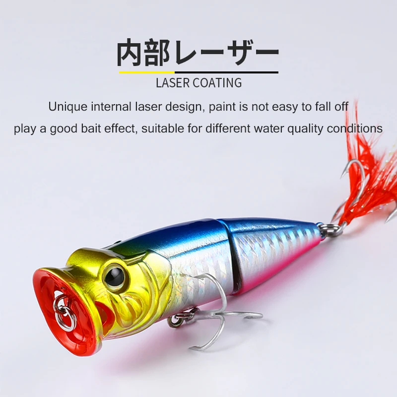 Лидер продаж рыболовные воблеры Bearking popper 7 см 11 г 5 шт./лот приманка для рыбной