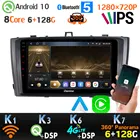 6G + 128G 1280*720P Android 10,0 для Toyota T27 Avensis 360 панорамная камера Автомобильный GPS радио плеер SPDIF автоголовное устройство 4G AHD 1080P