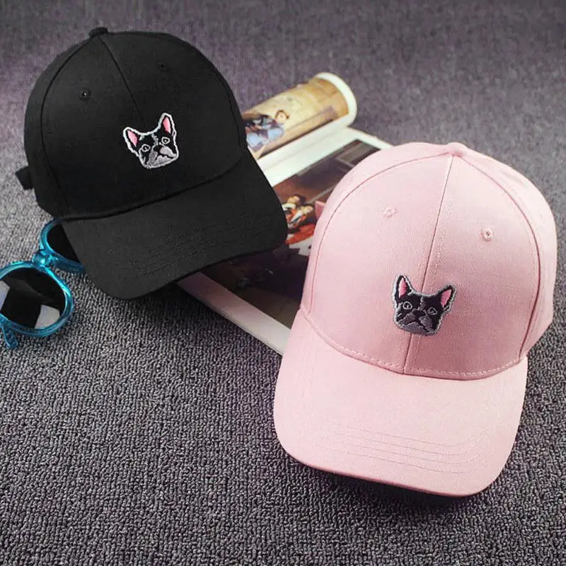 Бейсболка в стиле хип хоп для женщин Снэпбэк Кепка французского бульдога на день