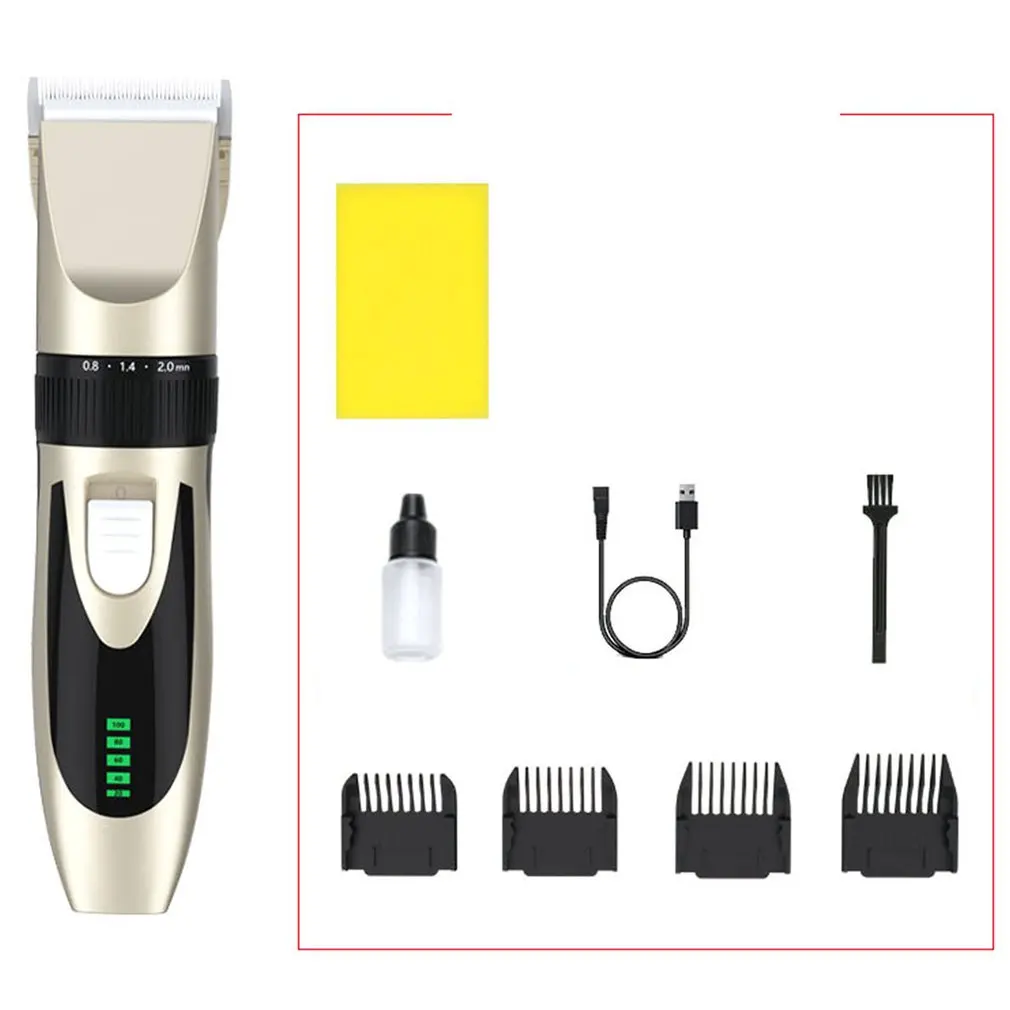 

Electric Hair Clipper X1S USB Rechargeable Hair Trimmer Titanium Ceramic Blade Salon Men Hair Cutting Barber Machine