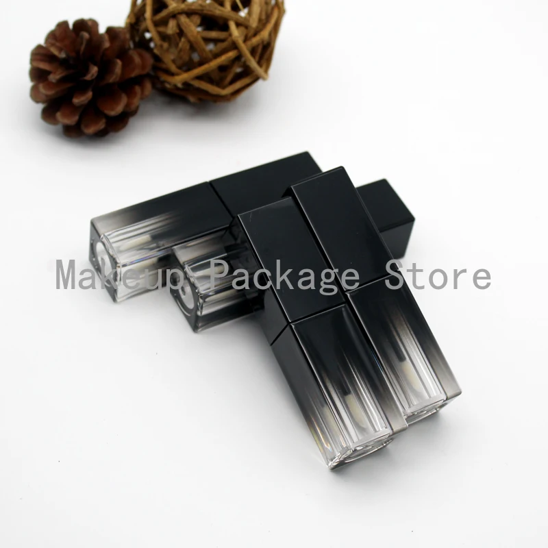 

10/20/50pcs Empty 4.5ML Black Square Lip Gloss Tube DIY Cosmetic Lip Balm Mouth Use Container Makeup Lip Glaze Pipe Shell Bottle