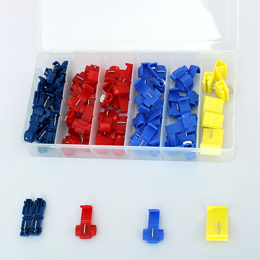 

In Stock 65Pc T Tap Wire Connectors Self Stripping Quick Splice Electrical Wire Terminals Quick Connect Terminal Non Destructive