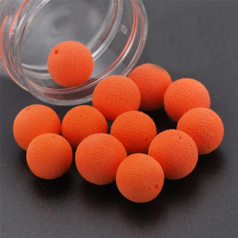 orange 30 шт./бутылка 10 мм аксессуары для ловли карпа пеноплавающие рыболовные шары рыболовные снасти Оборудование FO351 - Цвет: orange